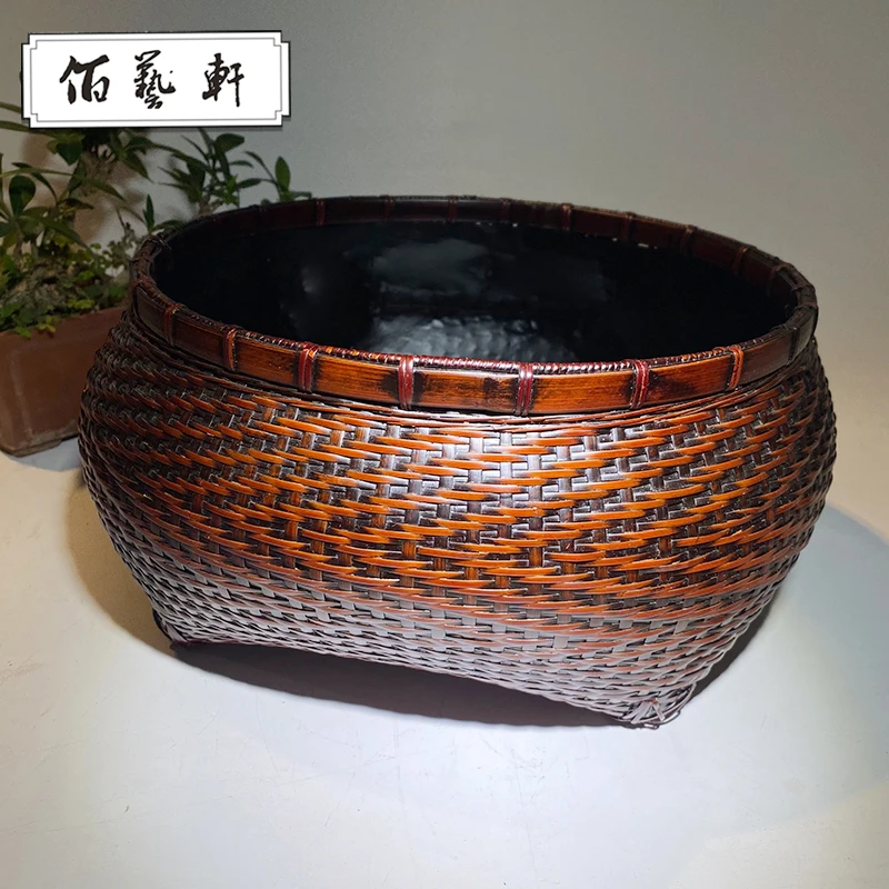 东阳竹编纯手工竹编木炭收纳碳笼