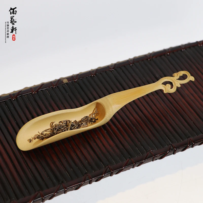 佰艺轩竹制茶铲手工茶则茶勺茶具茶艺茶道六君子配件
