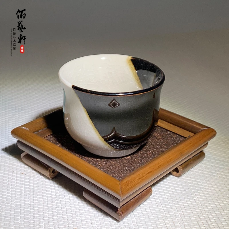 佰艺轩竹编茶杯垫茶具配件茶室家用精品工艺