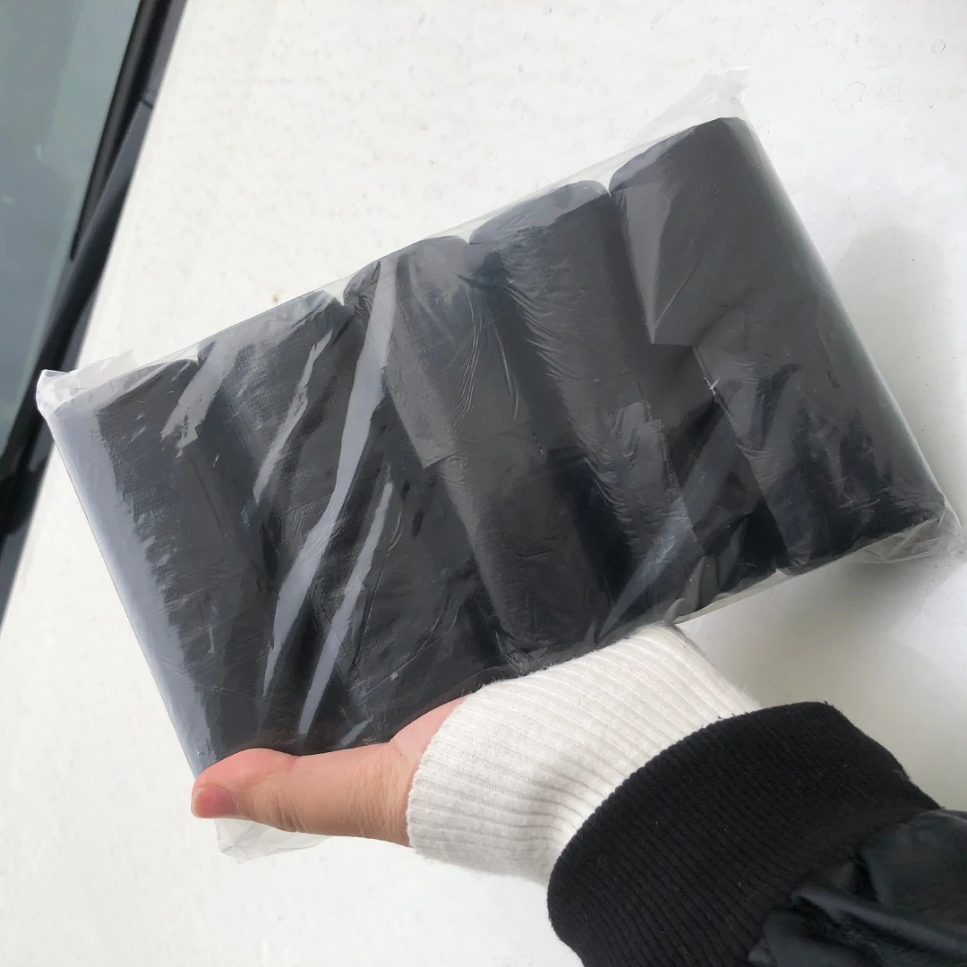 手提垃圾袋家用黑色塑料背心式一次性厨房，宿舍卫生间通用