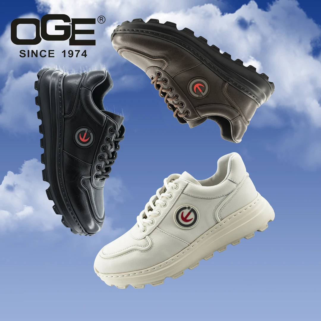 OGE/欧歌男士休闲运动皮鞋透气耐磨轻便休闲鞋软底软面运动皮鞋