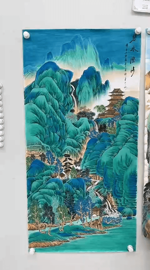 【闪购商品】绘画碧水 竖版约70*140