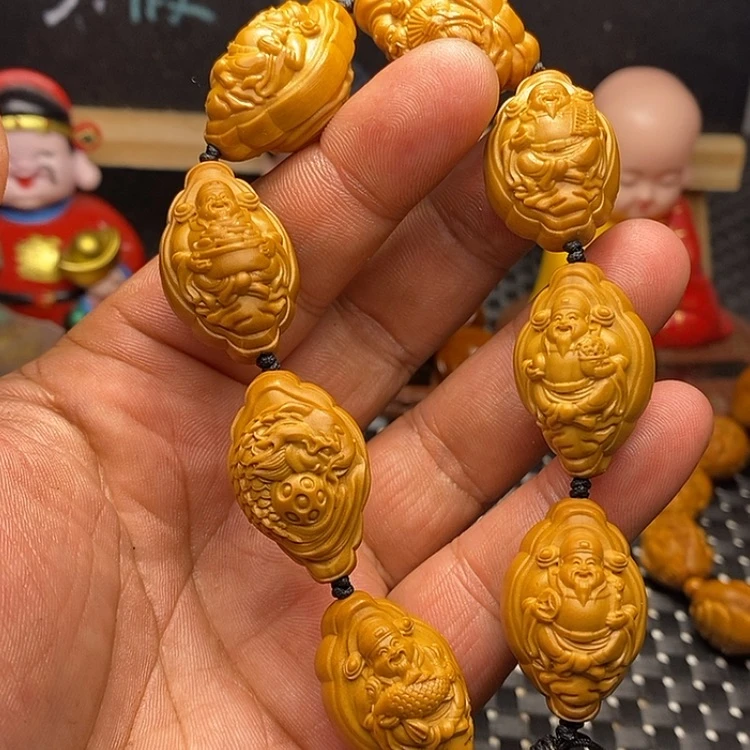 【闪购商品】橄榄核手串龙鱼财神