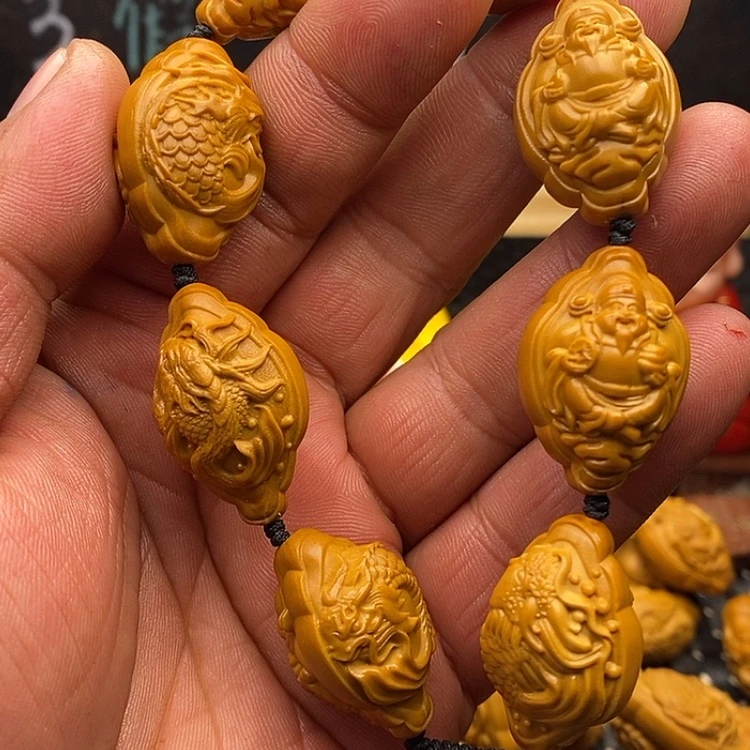 【闪购商品】橄榄核手串龙鱼财神