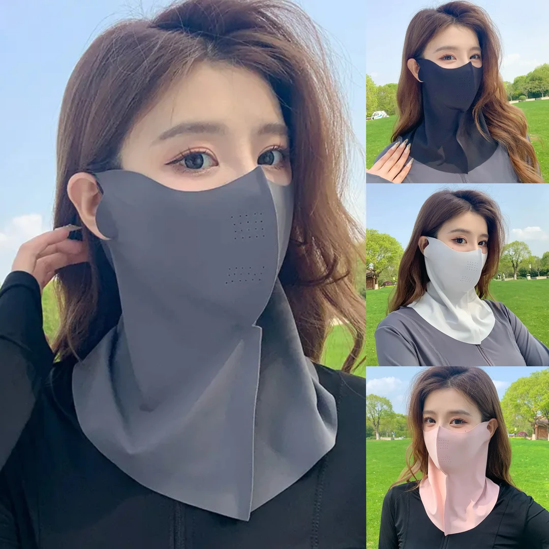 无痕全脸护颈脖子一体防晒面罩口罩男女夏季薄款透气防紫外线暖你