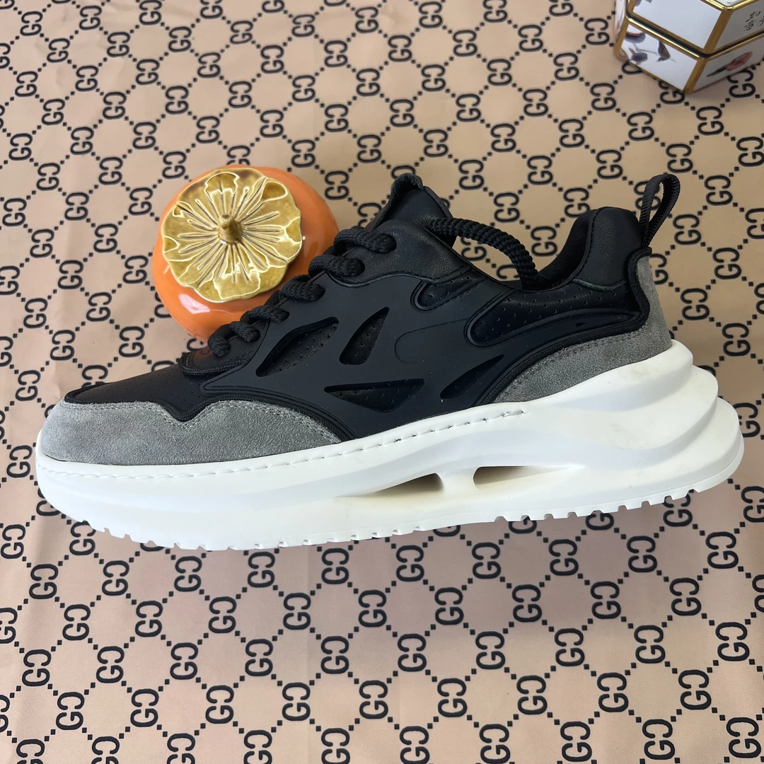 223903男士运动休闲鞋头层牛皮发泡底