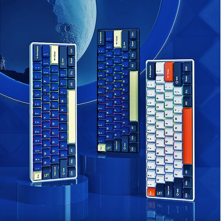 竞帝GIPRO-2机械键盘无线蓝牙RGB背光游戏办公外设三拼色