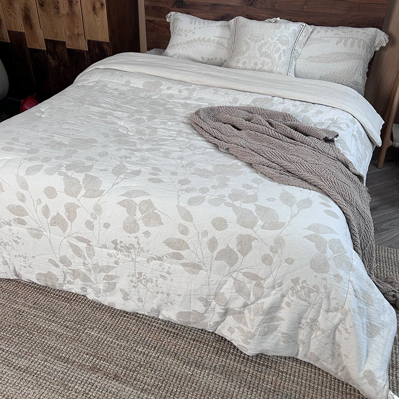 【流年棉麻被】新款棉麻被 吸湿散热 亚麻纤维填充