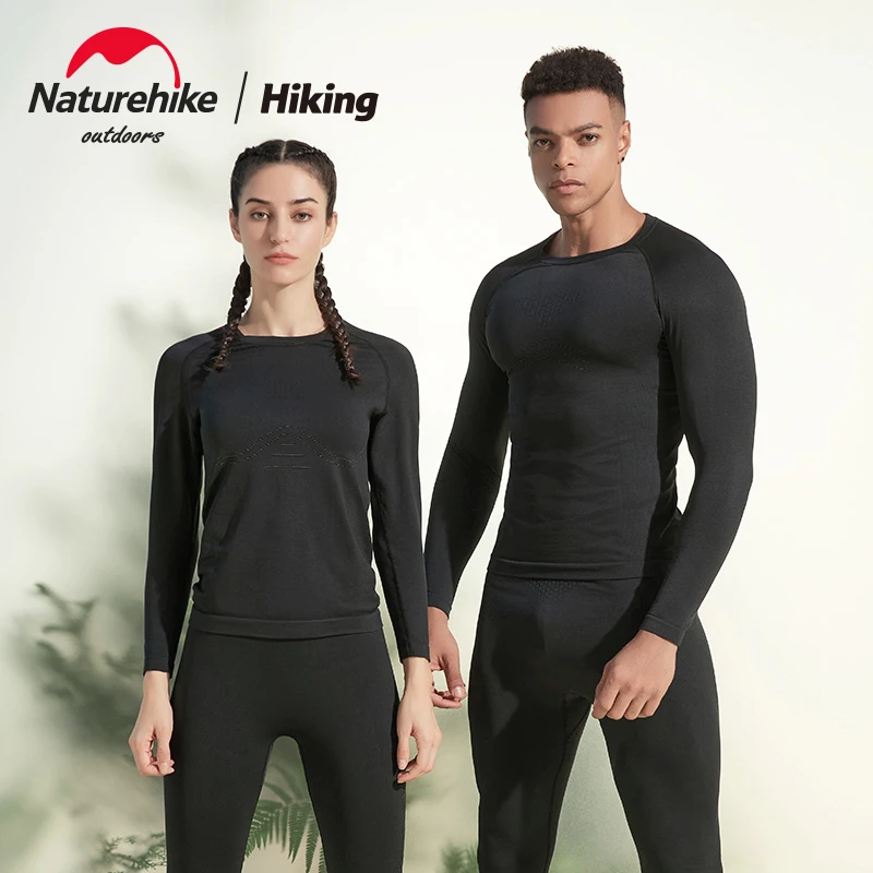 Naturehike挪客运动速干保暖内衣户外露营抗菌登山排汗内衣裤套装