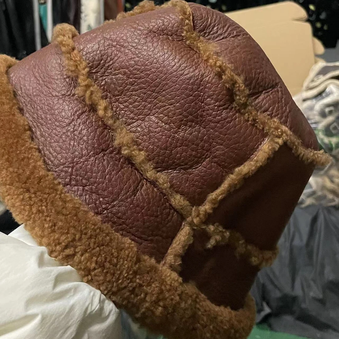 皮毛一体帽子原生态抗风保暖毛绒加厚冬天防寒户外男士滑雪秋冬