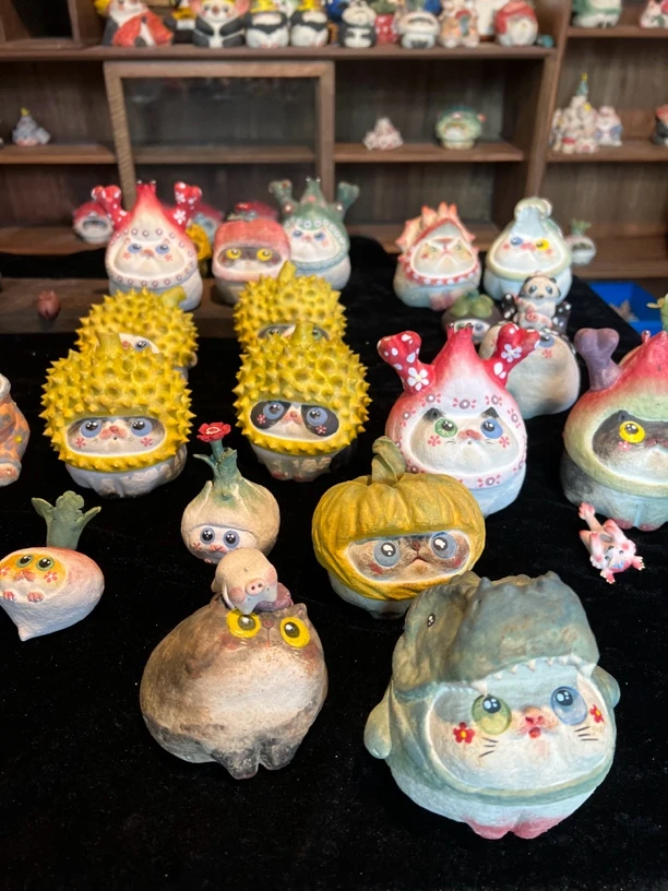 景德镇·设计师款手捏·茶空间桌面陶瓷摆件