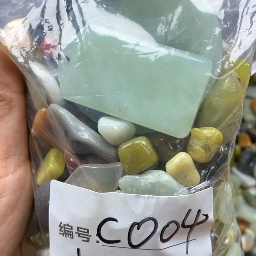 【闪购商品】蛇纹石玉鱼缸石未镶嵌