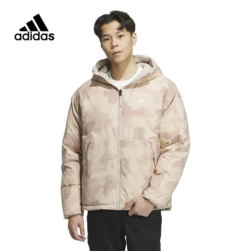 Adidas阿迪达斯男子两面穿户外保暖防风连帽运动外套休闲IS0359