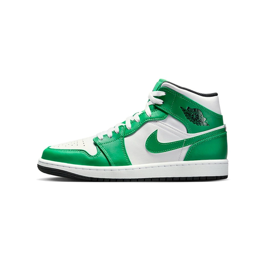 无货男子Air Jordan 1 AJ1白绿 中帮复古篮球鞋DQ8426301