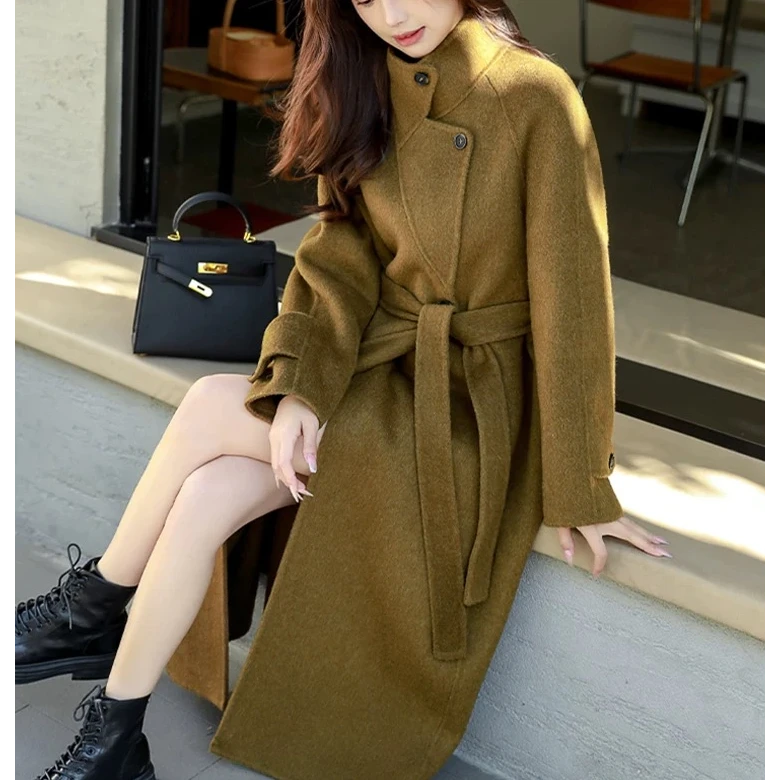 双面毛呢时尚大衣