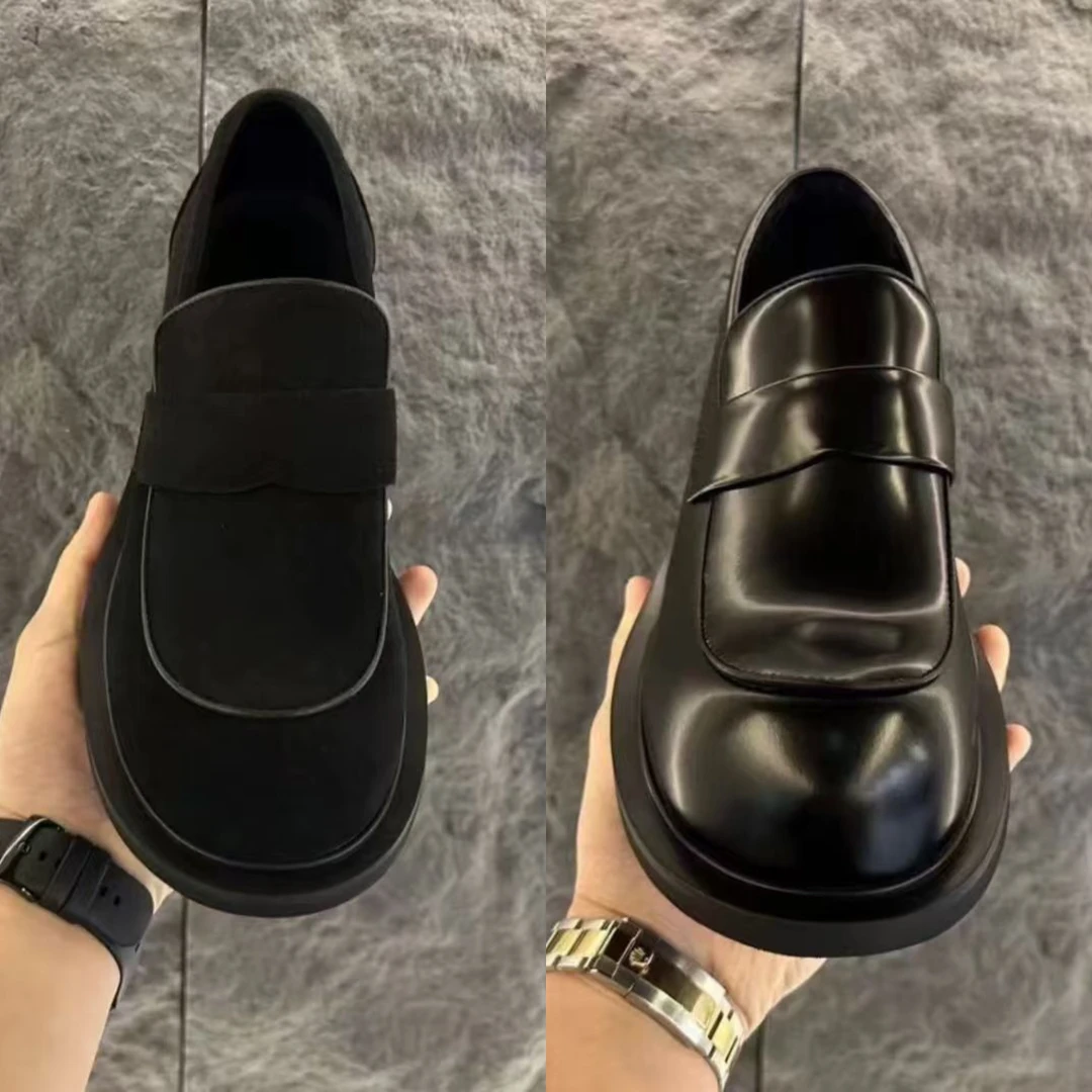 高端潮流大头男士乐福鞋轻奢时尚潮品