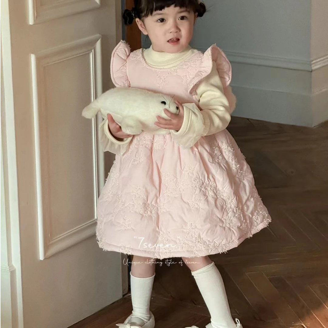 2024冬季新款女童蝴蝶结裙+打底衫两件套7224