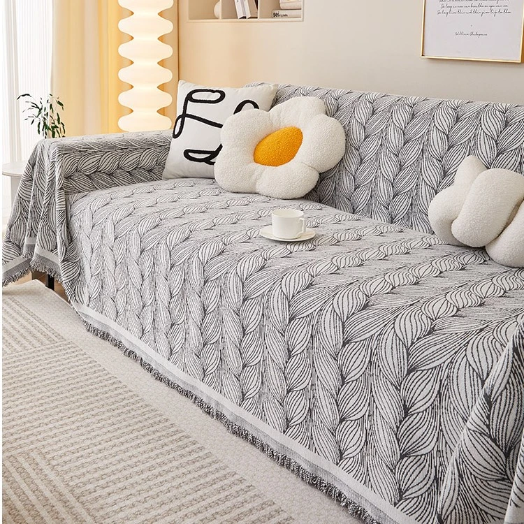 雪尼尔沙发盖布沙发巾四季通用一片式全盖沙发坐垫扶手靠背套罩毯