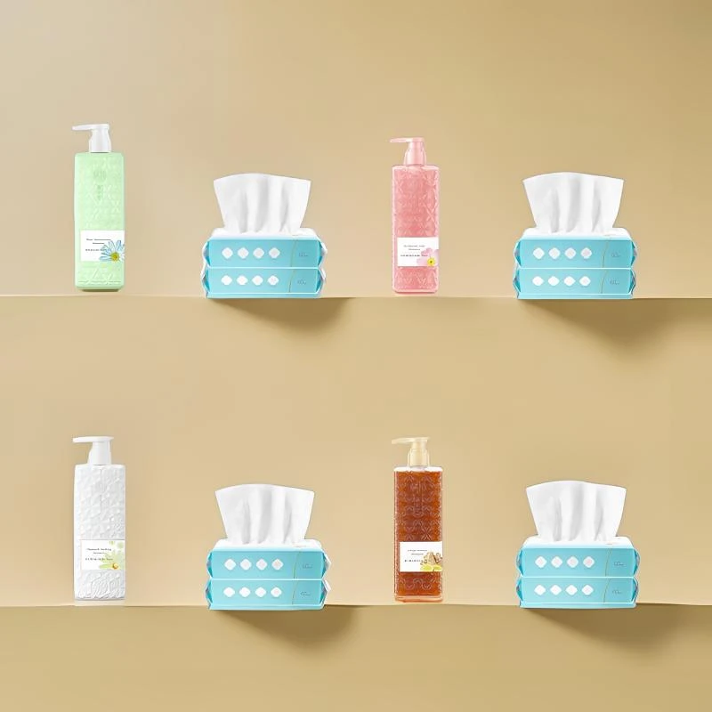 栖花里洗发水800ml大容量控油去屑修护干枯健发和棉柔加厚洗脸巾