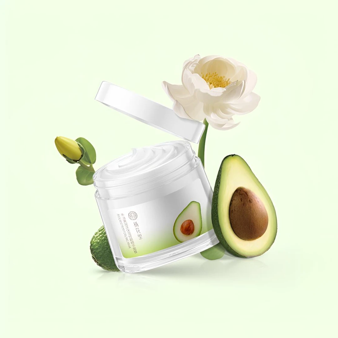 轻素栖花里牛油果润泽保湿修颜精华面膜补水紧致淡化细纹官方正品