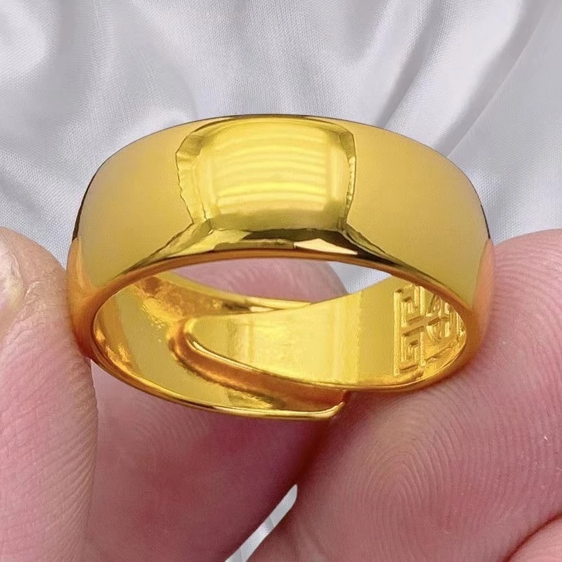 合金戒指 汇文男戒开口  简约百搭气质款