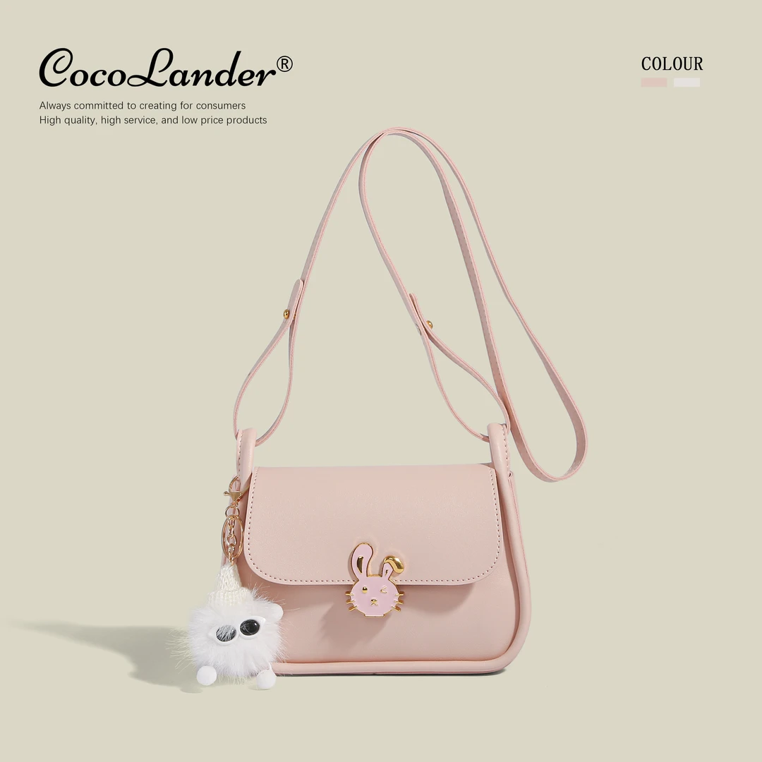 2024 CocoLander新款时尚百搭简约单肩小包包ins斜跨手提小方包TY