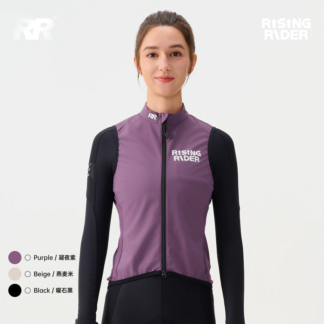 RR骑行马甲女款轻薄防风背心山地公路自行车防水透气显瘦骑行衣服