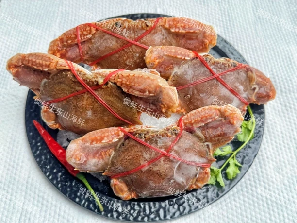 东山扁蟹肉蟹鲜冻750克一斤半蟹同城配送