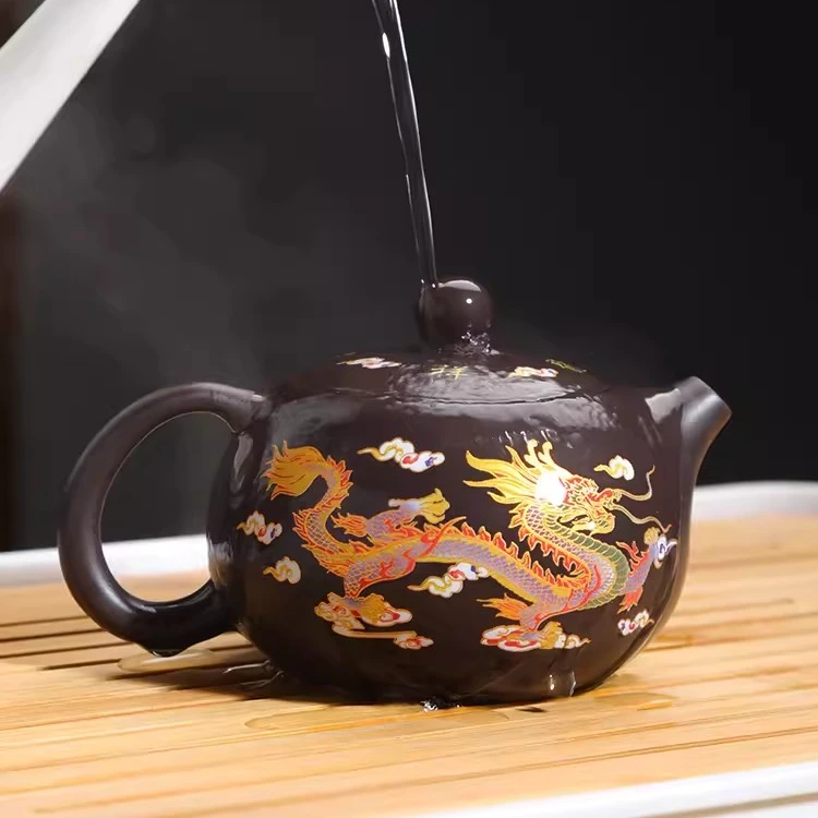 【直播质检款】原矿手工紫泥变色龙凤西施凤鸣壶