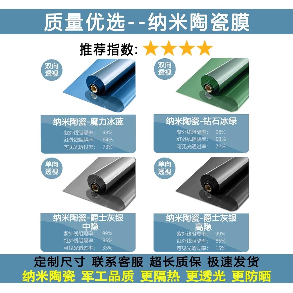 善纳纳米陶瓷系列玻璃隔热膜--性价比超高