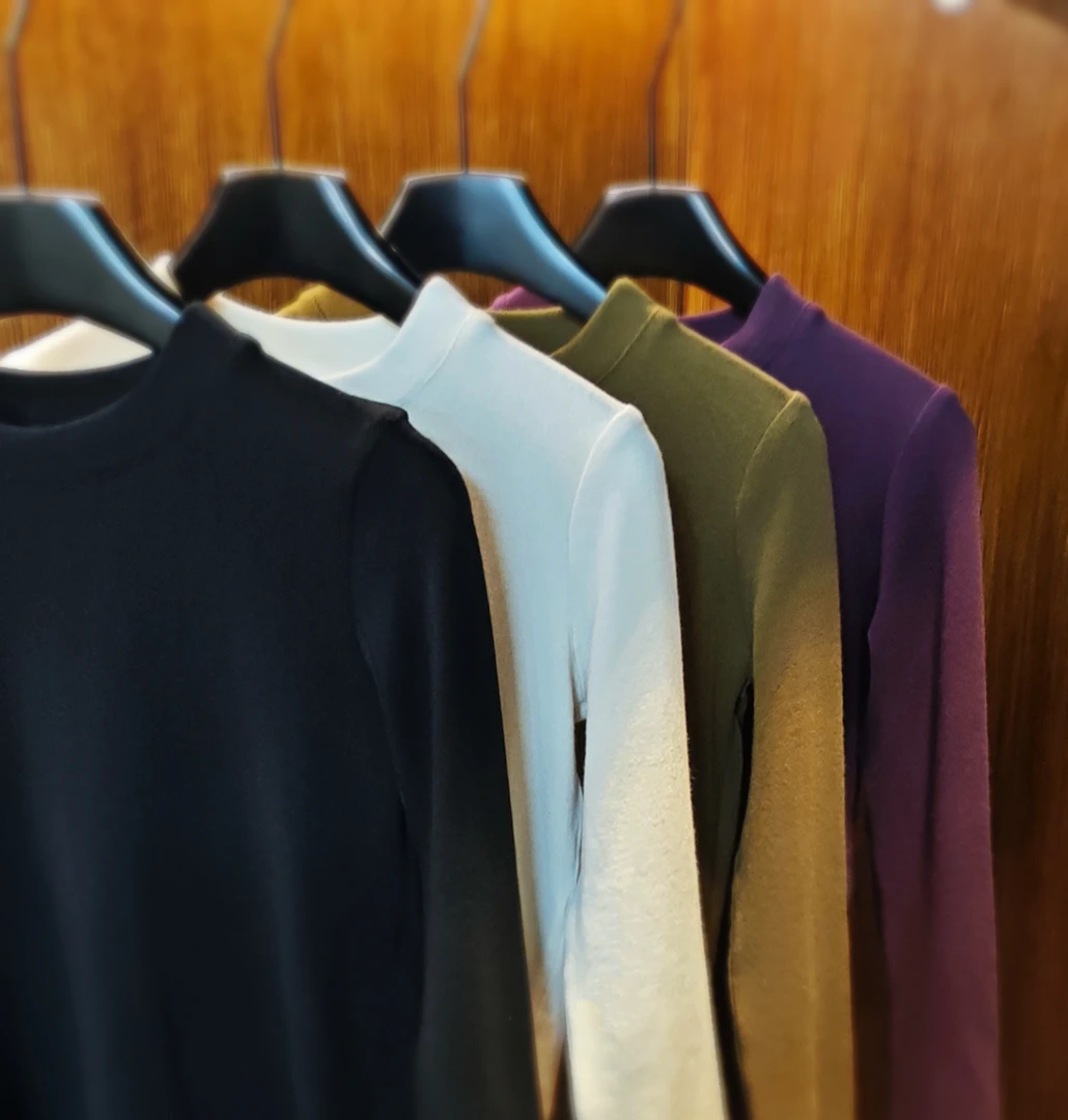 『北岛』2024.秋 自发热慕丝羊绒极简高弹不变形打底衣 中性 亲子