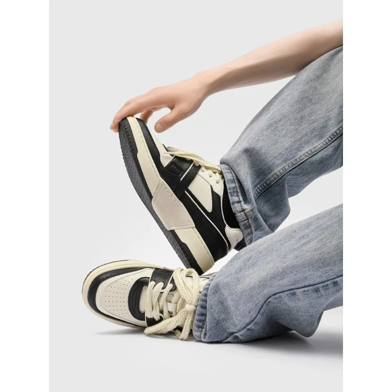 秋冬休闲时尚百搭透气舒适男士厚底潮鞋ins男