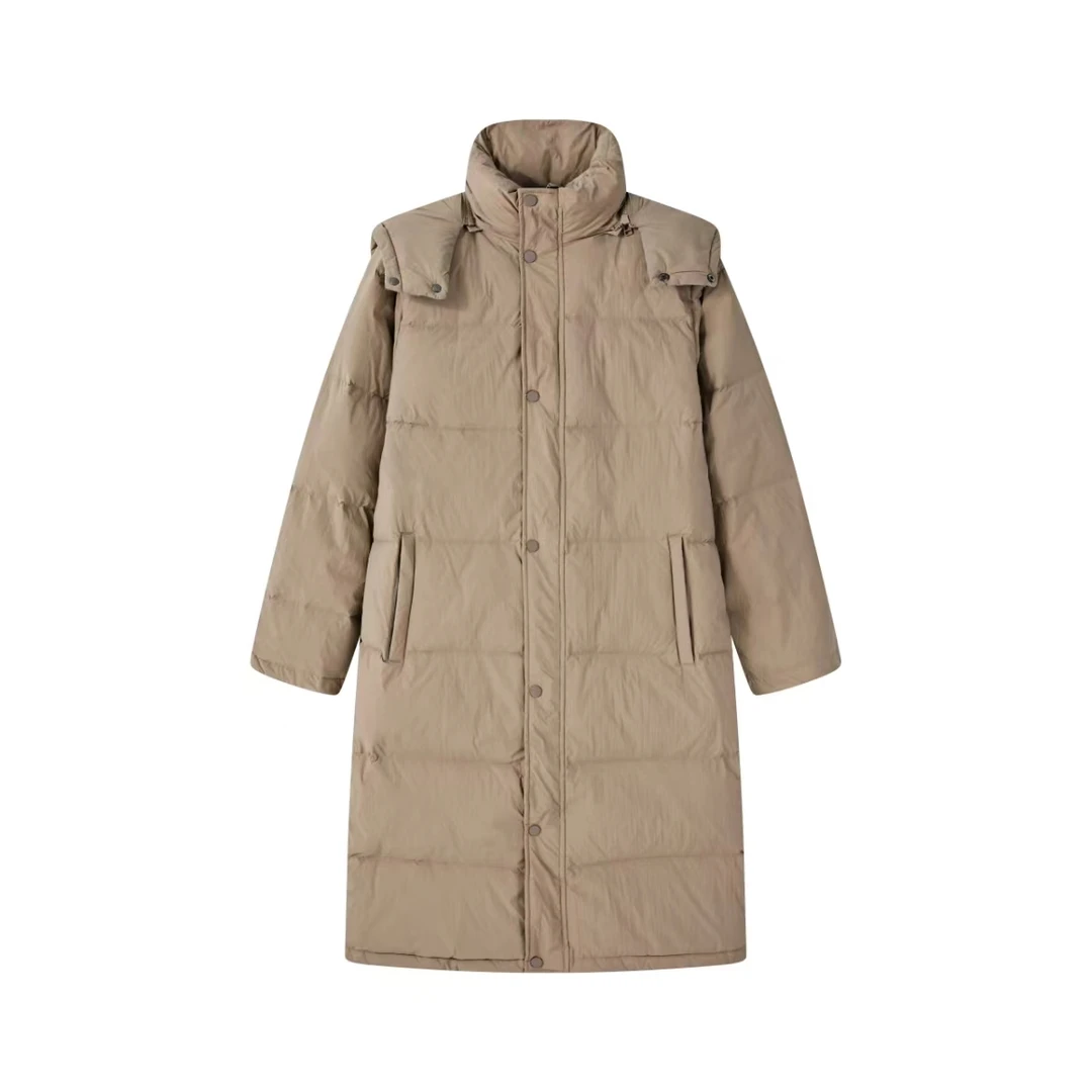 【宝藏衣橱上新】RQ2108羽绒服外套大衣连帽长款加厚保暖过膝羽绒服