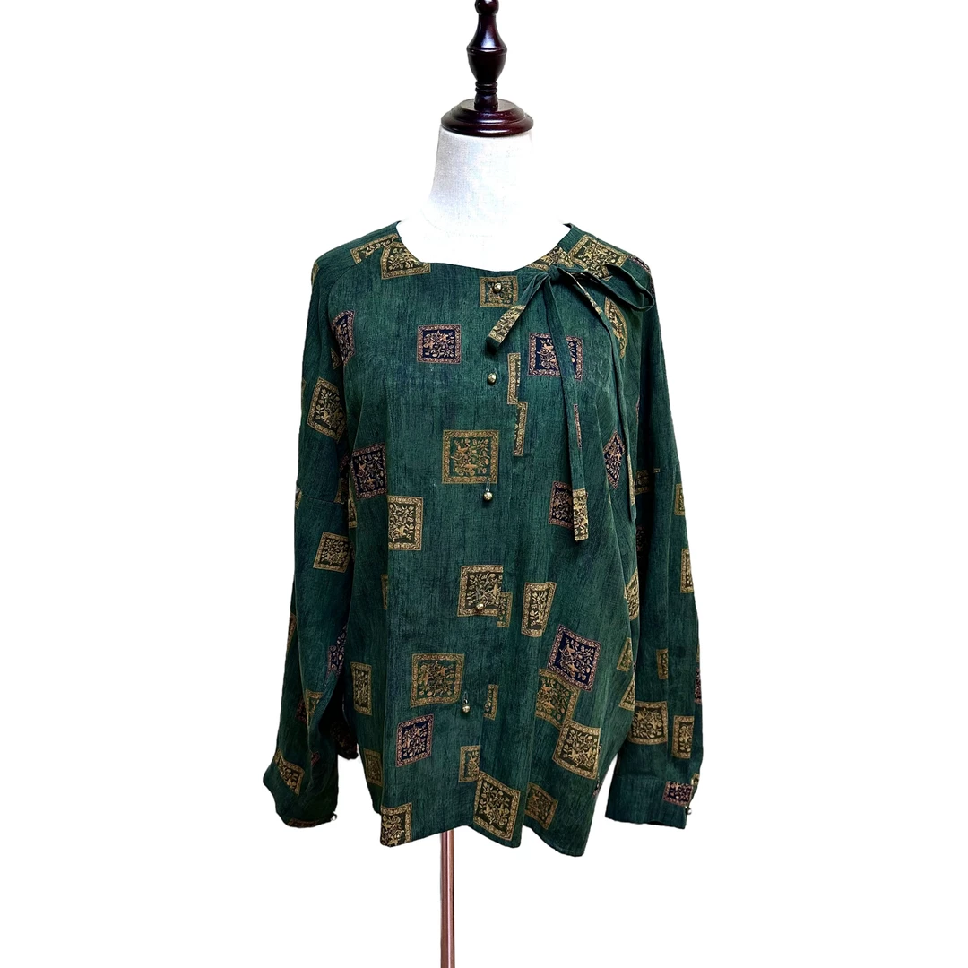 【禧禧家定制】麻将香云纱上衣 J23108