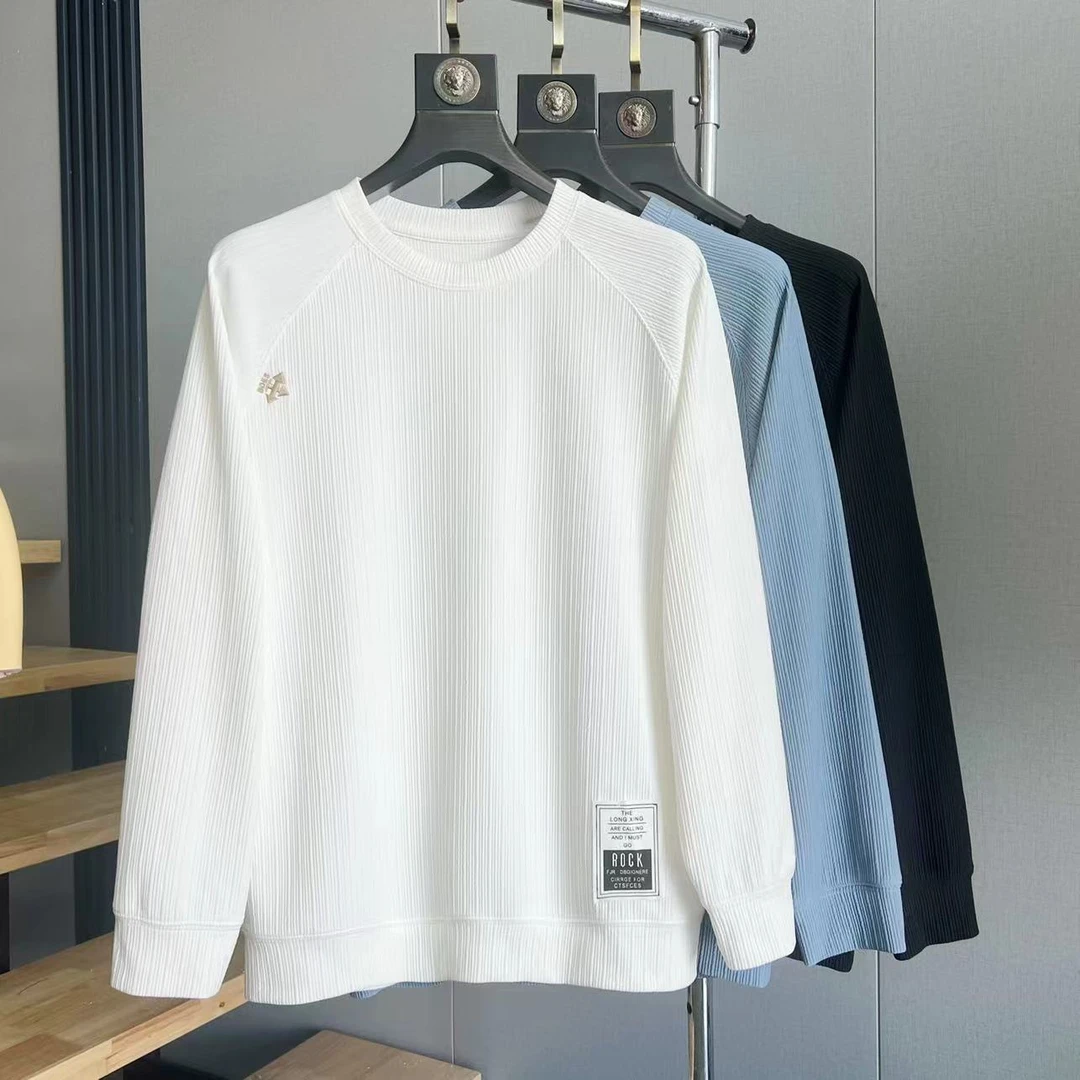 轻奢高货】时尚简约卫衣男士长袖圆宽松休闲百搭长袖