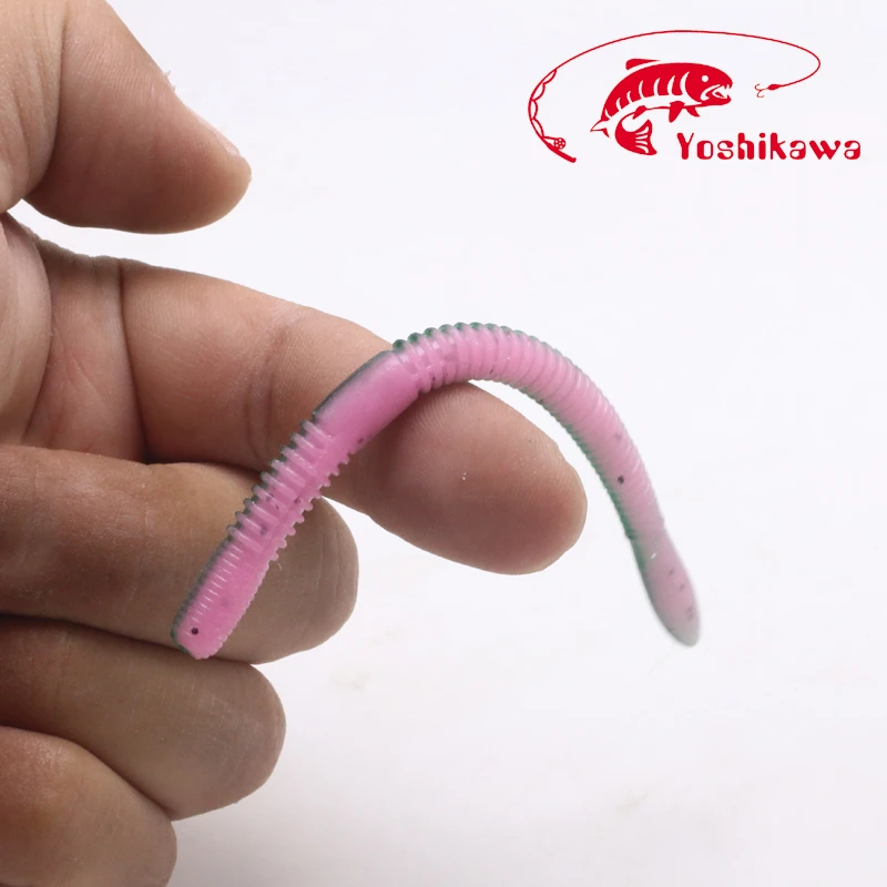 Yoshikawa吉川路亚面条虫软饵黑坑senko缓沉水飘落无铅鲈鱼饵