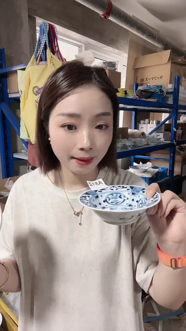 【闪购商品】瓷片全新家用高端瓷器小草帽花鸟A512