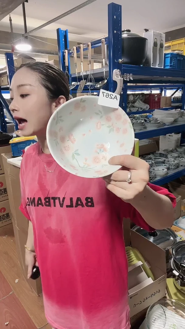 【闪购商品】瓷片全家高端瓷器满开樱15cm碗一只A267