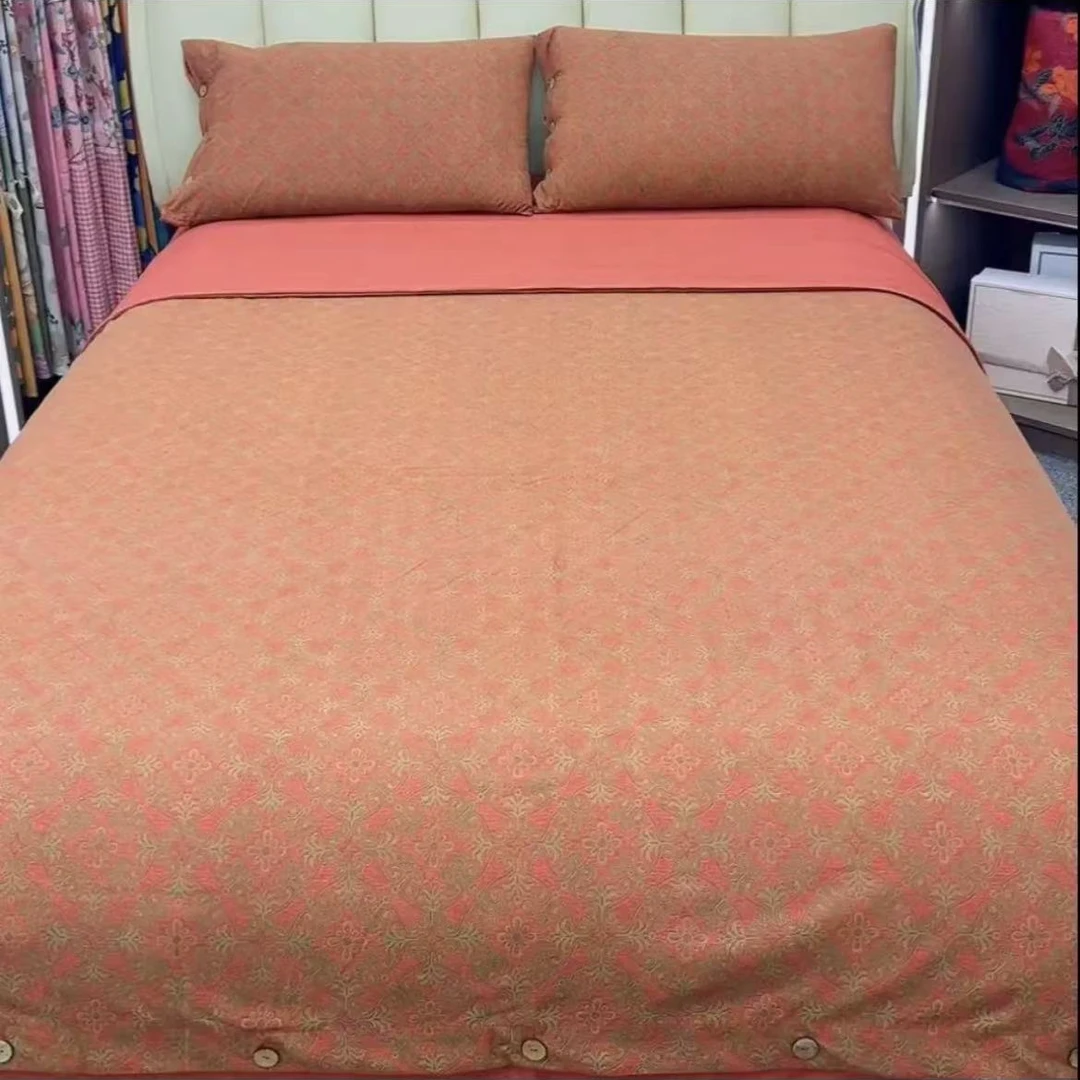 【MS】轻奢复古双层纱四件套--四时吉祥（标准）