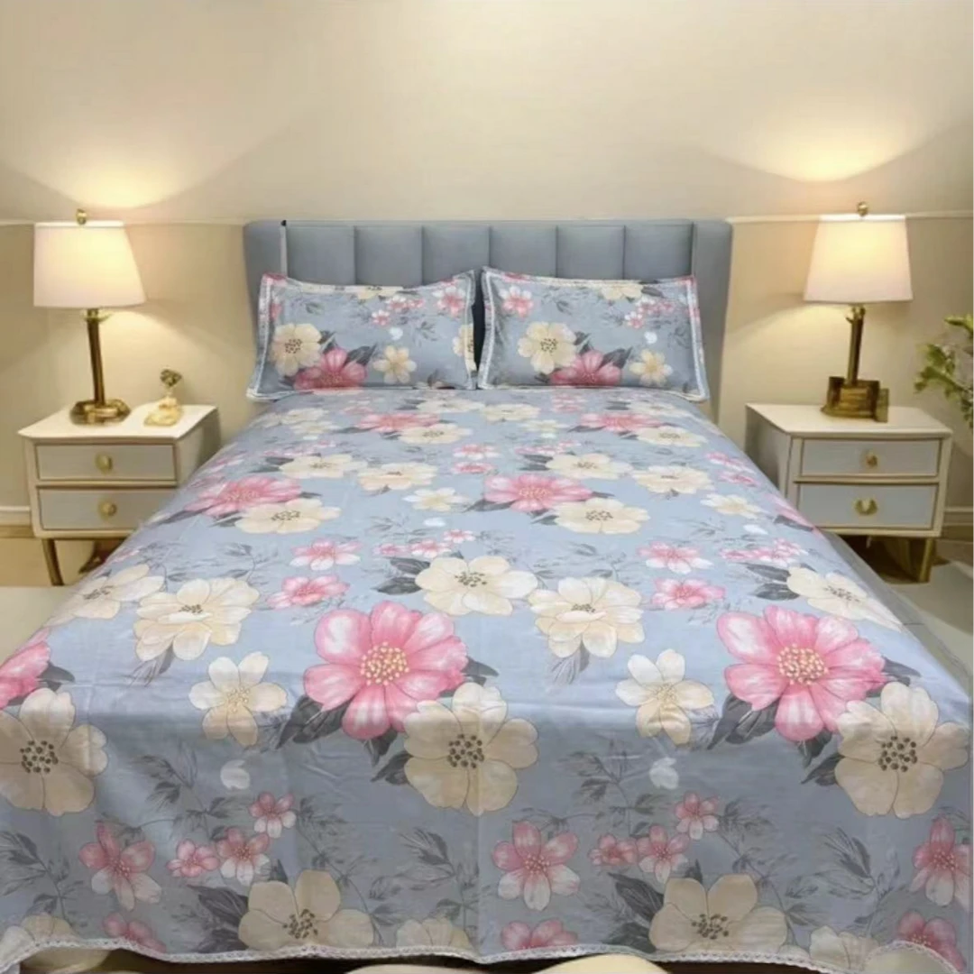 【MS】细纹粗布三件套--花语清韵（带花边）