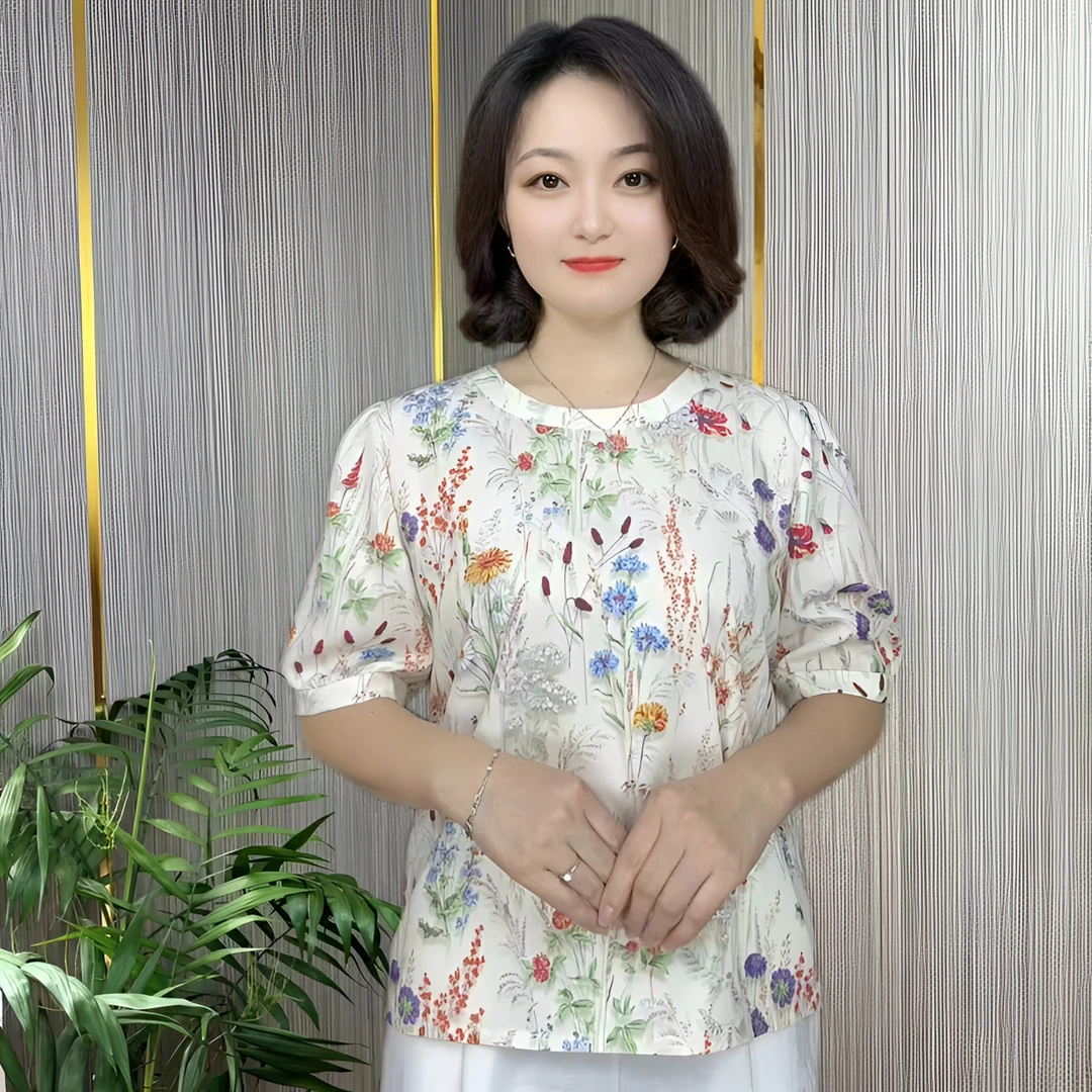 {047}夏季清凉气质女士衬衫