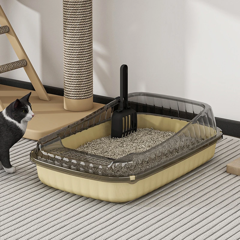 宠物猫砂盆超大号全半封闭式猫厕所防带砂特小号幼猫屎盆猫咪用品
