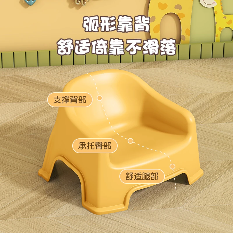 儿童塑料小凳子家用靠背椅沙发小椅子客厅换鞋凳洗澡矮凳防滑板凳