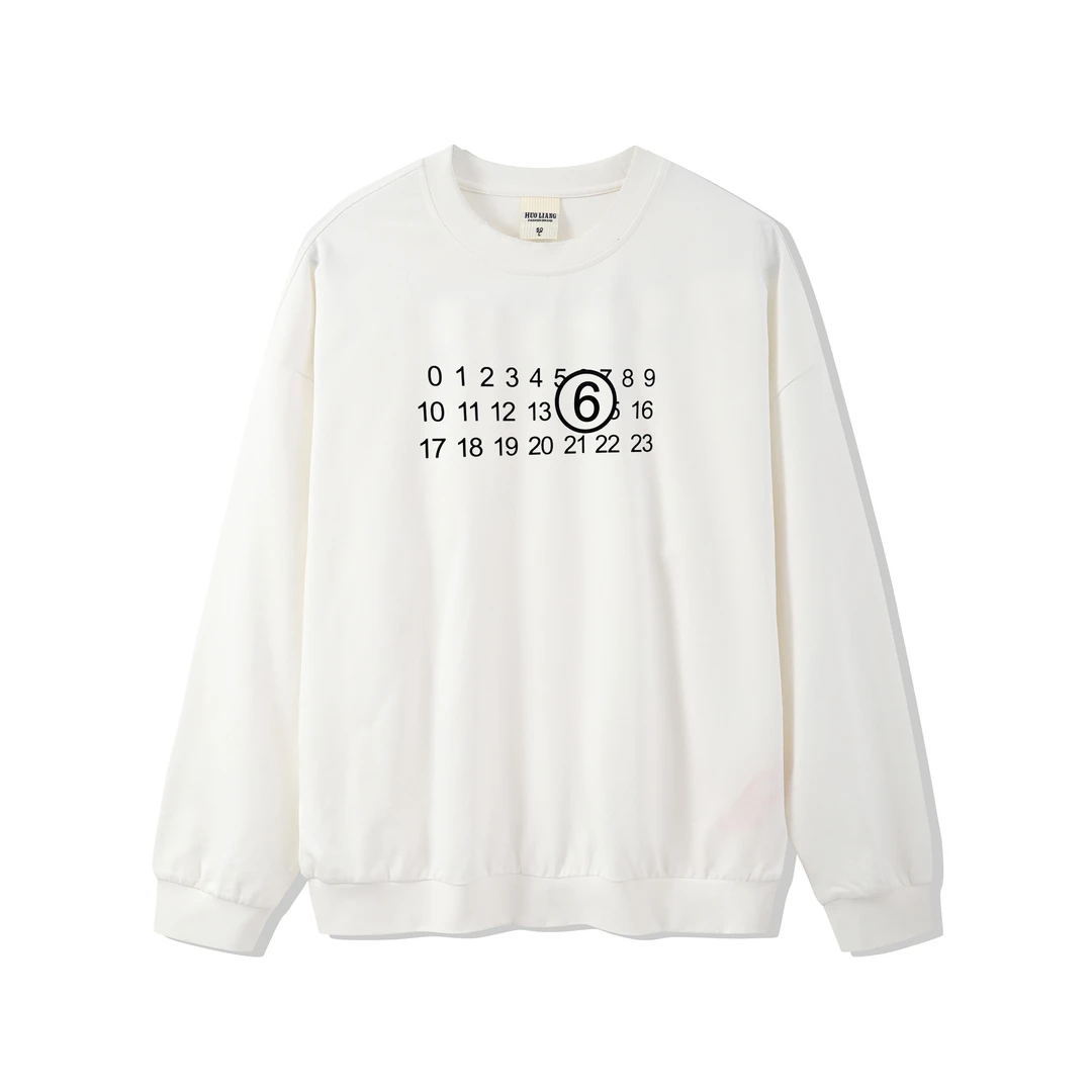 潮牌男装卫衣时尚数字图字男女同款情侣