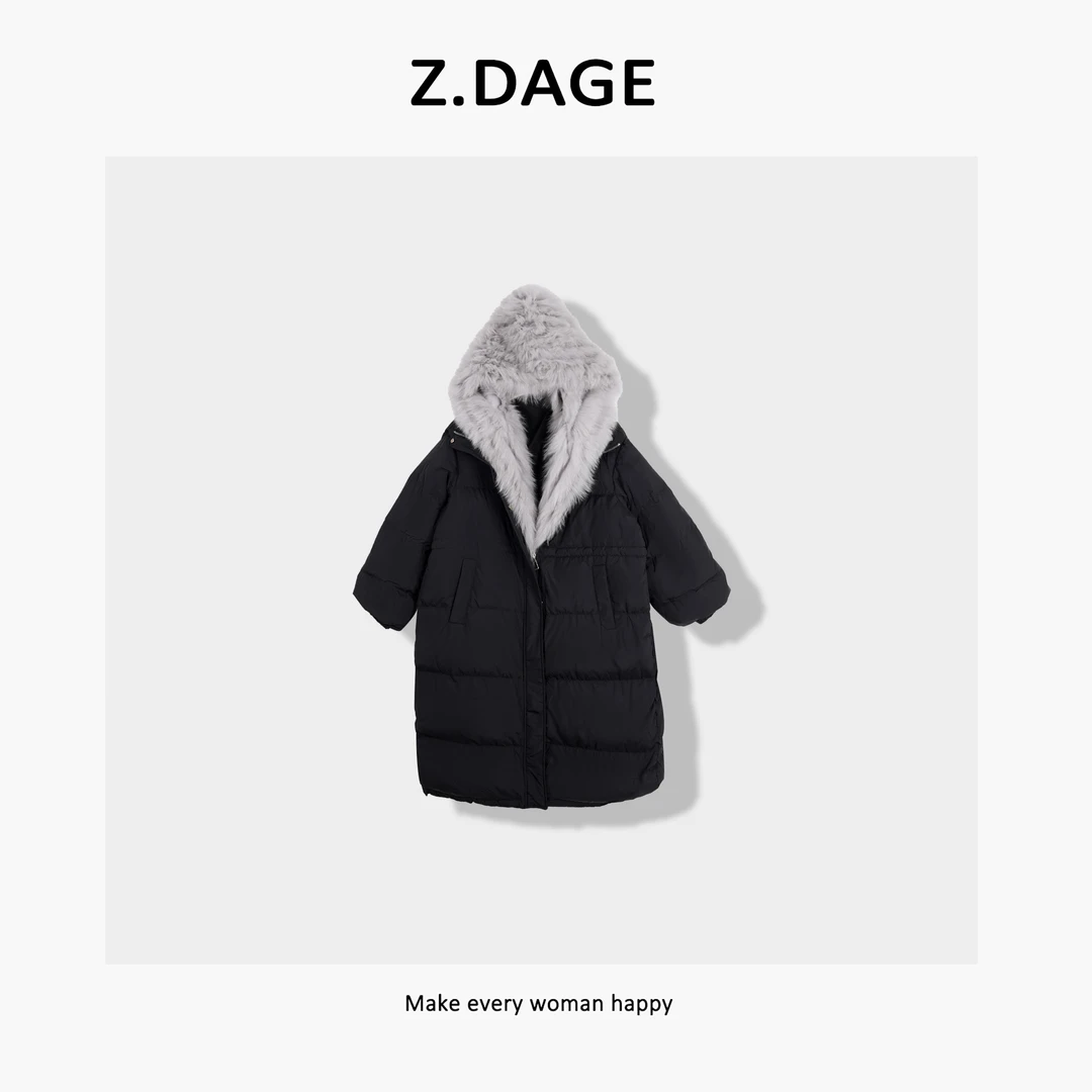 z.dage-‘北欧雪山’时尚秋冬2024爆款领加绒加厚羽绒服-CHA8627