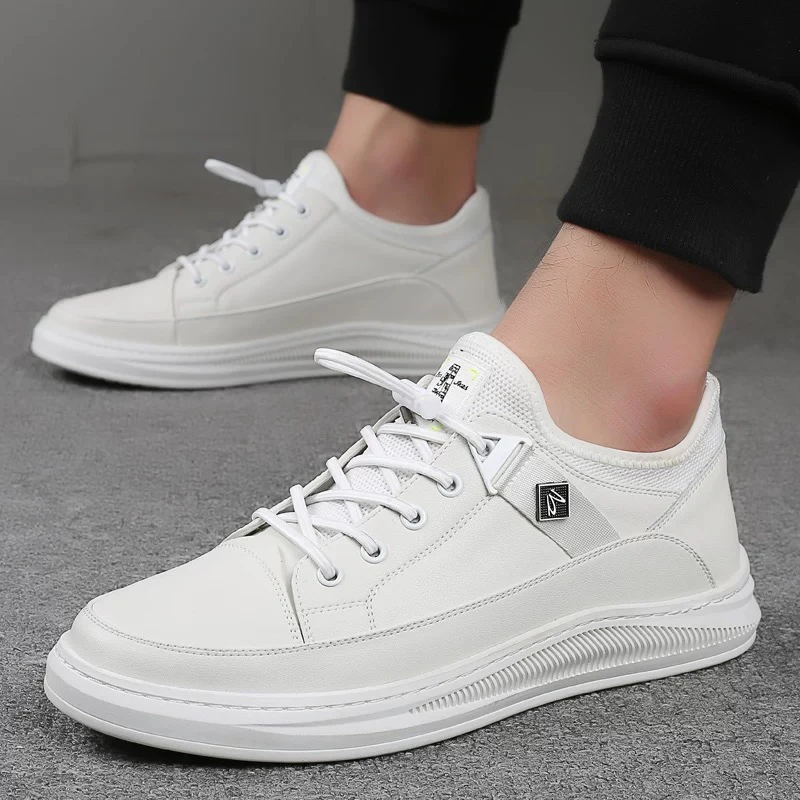 2024男士真皮板鞋，百搭，秋季潮流