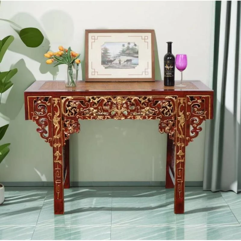 【BENNY本尼家】MD14中式复古榆木条案