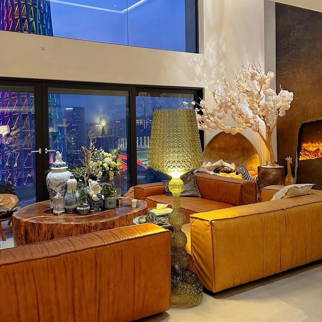 【三周年大促】现代轻奢艺术简约镂空客厅卧室亚克力个性落地灯