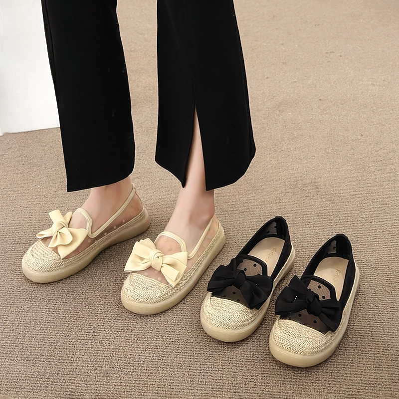 【新品】小香风渔夫鞋2024新夏外穿厚底透气乐福一脚蹬百搭小众单