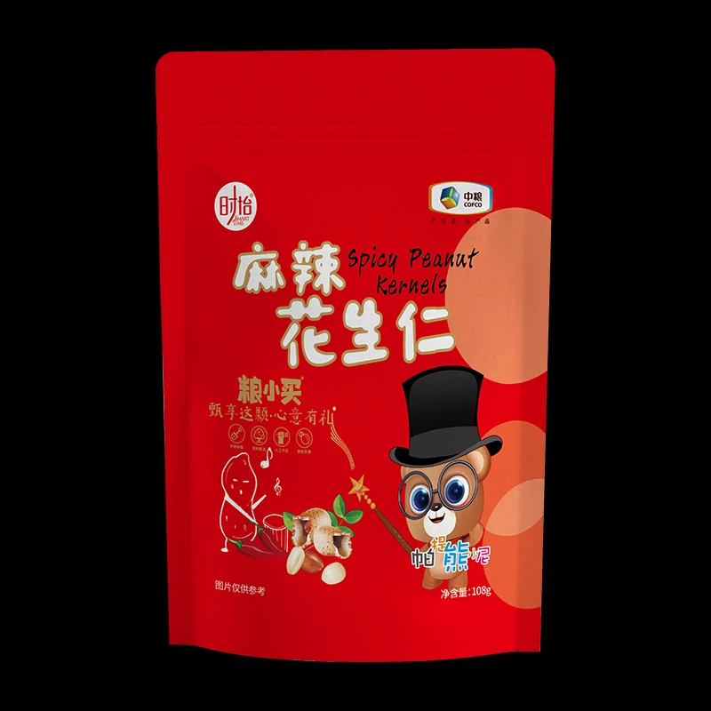 【2024-10-26到期】时怡粮小满麻辣花生仁108g*5包